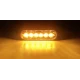 Set 2 Lampi laterale 6 LED Semnalizare Galbena 12 24V pozitie si stroboscop pentru camion remorca