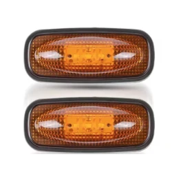 Set 2 Lampi Led de gabarit 12v 24v lumina portocalie ovale