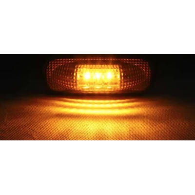 Set 2 Lampi Led de gabarit 12v 24v lumina portocalie ovale