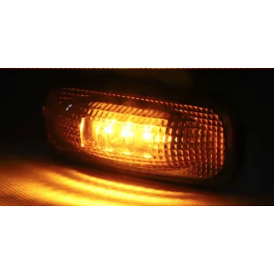Set 2 Lampi Led de gabarit 12v 24v lumina portocalie ovale