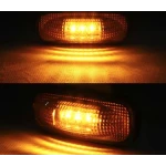 Set 2 Lampi Led de gabarit 12v 24v lumina portocalie ovale