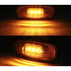 Set 2 Lampi Led de gabarit 12v 24v lumina portocalie ovale