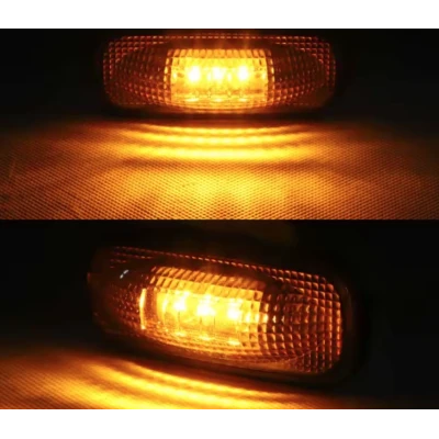 Set 2 Lampi Led de gabarit 12v 24v lumina portocalie ovale