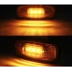 Set 2 Lampi Led de gabarit 12v 24v lumina portocalie ovale