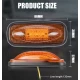 Set 2 Lampi Led de gabarit 12v 24v lumina portocalie ovale