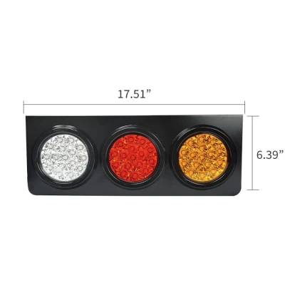 Stop LED Dinamic 12/24V cu 3 Module Camion si Remorca 46×15 cm
