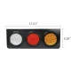 Stop LED Dinamic 12/24V cu 3 Module Camion si Remorca 46×15 cm