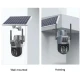 Camera de supraveghere video dubla 4G rezolutie 8MP 4K cu Panou Solar inclus GRI 12 LED