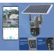 Camera de supraveghere video dubla 4G rezolutie 8MP 4K cu Panou Solar inclus GRI 12 LED