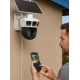 Camera de supraveghere solara WiFi 8MP 4K cu Panou Solar 14 LED PTZ Rotire Automata Vedere Nocturna Detectie Miscare