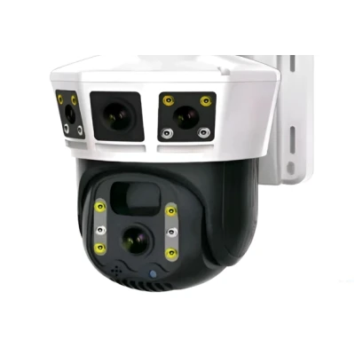 Camera de supraveghere solara WiFi 8MP 4K cu Panou Solar 14 LED PTZ Rotire Automata Vedere Nocturna Detectie Miscare
