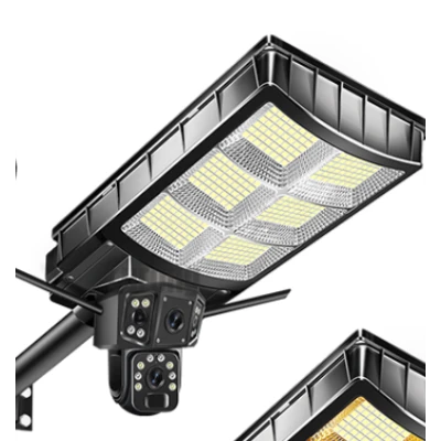 Lampa solara stradala cu camera supraveghere incorporata 4G 8MP 4K Vedere Nocturna Detectie Miscare