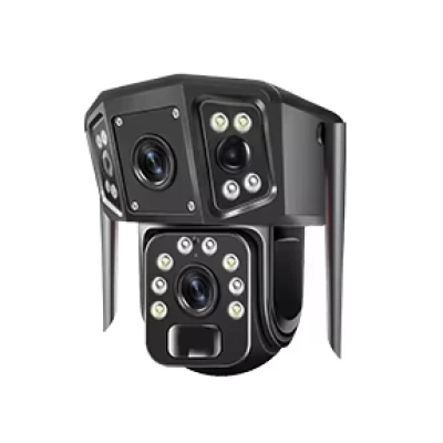 Lampa solara stradala cu camera supraveghere incorporata 4G 8MP 4K Vedere Nocturna Detectie Miscare