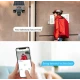 Camera de supraveghere cu panou solar si 4 lentile 4G cu senzor miscare si alarma GRI leduri multiple