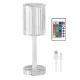 Lampa acrilica tip cristal RGB 16 culori reincarcabila USB control tactil si telecomanda