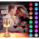 Lampa acrilica tip cristal RGB 16 culori reincarcabila USB control tactil si telecomanda