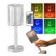 Lampa acrilica tip cristal RGB 16 culori reincarcabila USB control tactil si telecomanda