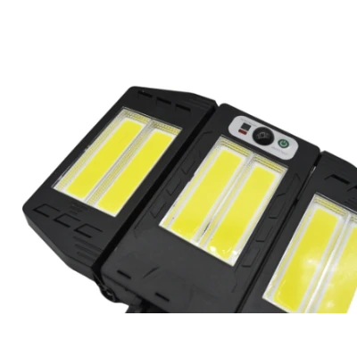 Lampa solara tripla COB cu senzor de miscare si telecomanda