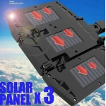 Lampa solara tripla COB cu senzor de miscare si telecomanda