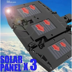 Lampa solara tripla COB cu senzor de miscare si telecomanda