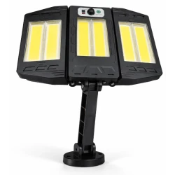 Lampa solara tripla COB cu senzor de miscare si telecomanda
