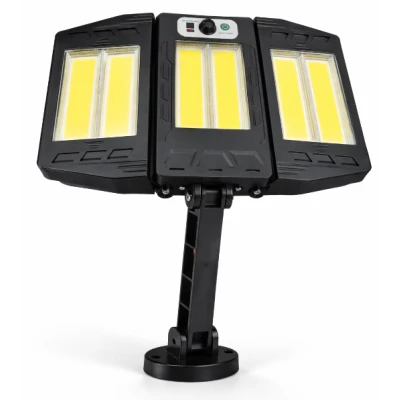 Lampa solara tripla COB cu senzor de miscare si telecomanda