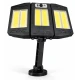 Lampa solara tripla COB cu senzor de miscare si telecomanda