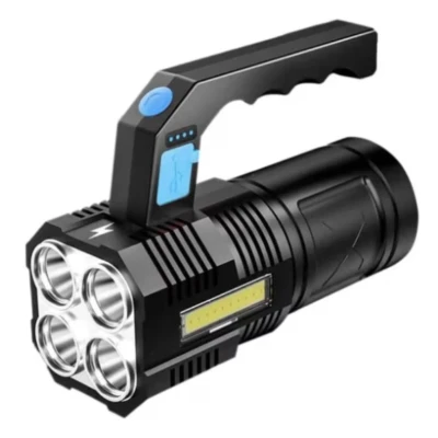 Lanterna de mana F907 cu 4 LED si COB lateral
