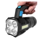 Lanterna de mana F907 cu 4 LED si COB lateral