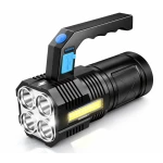 Lanterna de mana F907 cu 4 LED si COB lateral