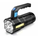 Lanterna de mana F907 cu 4 LED si COB lateral