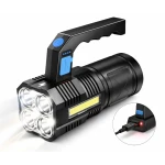 Lanterna de mana F907 cu 4 LED si COB lateral