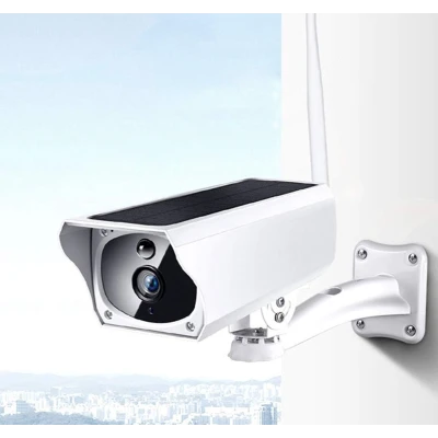 Camera de supraveghere IP Wireless de Exterior Full HD cu Panou Solar ALB