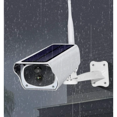 Camera de supraveghere IP Wireless de Exterior Full HD cu Panou Solar ALB