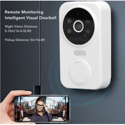 Sonerie electrica cu video si control remote pentru exterior cu wifi viziune nocturna