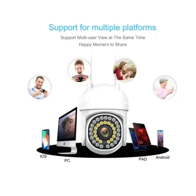 Camera de supraveghere WIFi 5MP Full HD montare exterior interior Night Vision 2 ANTENE