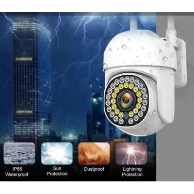 Camera de supraveghere WIFi 5MP Full HD montare exterior interior Night Vision 2 ANTENE