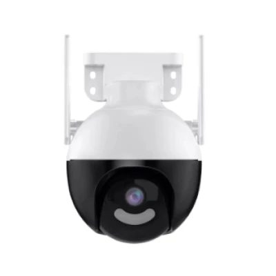 Camera inteligenta de Supraveghere cu Unghi Wide HD 4MP Rotunda Alba