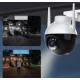 Camera inteligenta de Supraveghere cu Unghi Wide HD 4MP Rotunda Alba