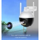 Camera inteligenta de Supraveghere cu Unghi Wide HD 4MP Rotunda Alba