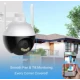 Camera inteligenta de Supraveghere cu Unghi Wide HD 4MP Rotunda Alba