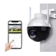 Camera inteligenta de Supraveghere cu Unghi Wide HD 4MP Rotunda Alba