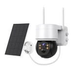 Camera de supraveghere cu panou solar 1080P 2MP viziune nocturna zoom 5X detectare miscare PIR