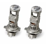 Set 2 becuri auto H4 putere 200W cu lupa de 23000LM Alb Rece 6500K