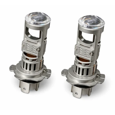Set 2 becuri auto H7 putere 200W cu lupa de 23000LM Alb Rece 6500K