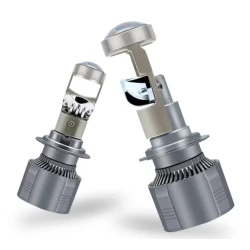 Set 2 becuri LED auto H7 cu Lupa CANBUS alb rece