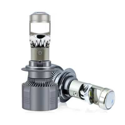 Set 2 becuri LED auto H7 cu Lupa CANBUS alb rece