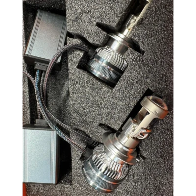 Set 2 becuri LED auto H7 cu Lupa CANBUS alb rece