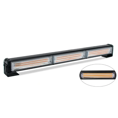 Rampa avertizare luminoasa 3 COB 45 cm 12/24V de 54W stroboscop intermitent