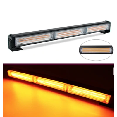 Rampa avertizare luminoasa 3 COB 45 cm 12/24V de 54W stroboscop intermitent
